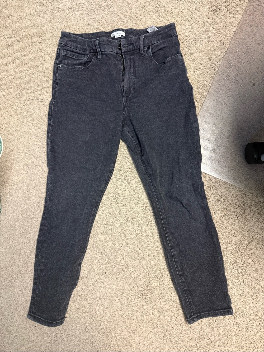 Good American Black Skinny High-Rise Jeans